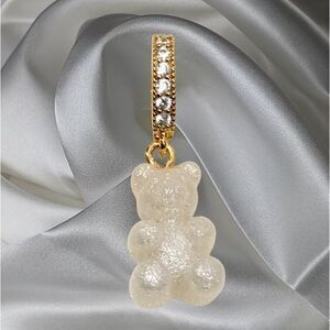 NOSTALGIC GUMMY BEAR CHARM PENDANT CUBIC ZIRCON 18K GOLD PLATED